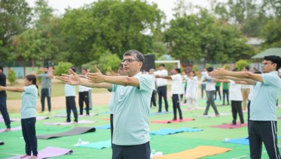 केन्द्रीय विद्यालयों में 12वां अंतरराष्ट्रीय योग दिवस