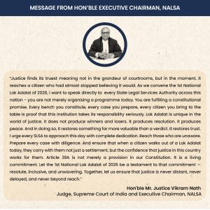 Message From Hon'ble Executive Chairman, NALSA