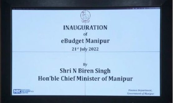Inaugration of eBudget Manipur