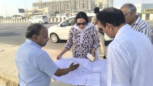 visit Gurugram to review the proposed heliport site.