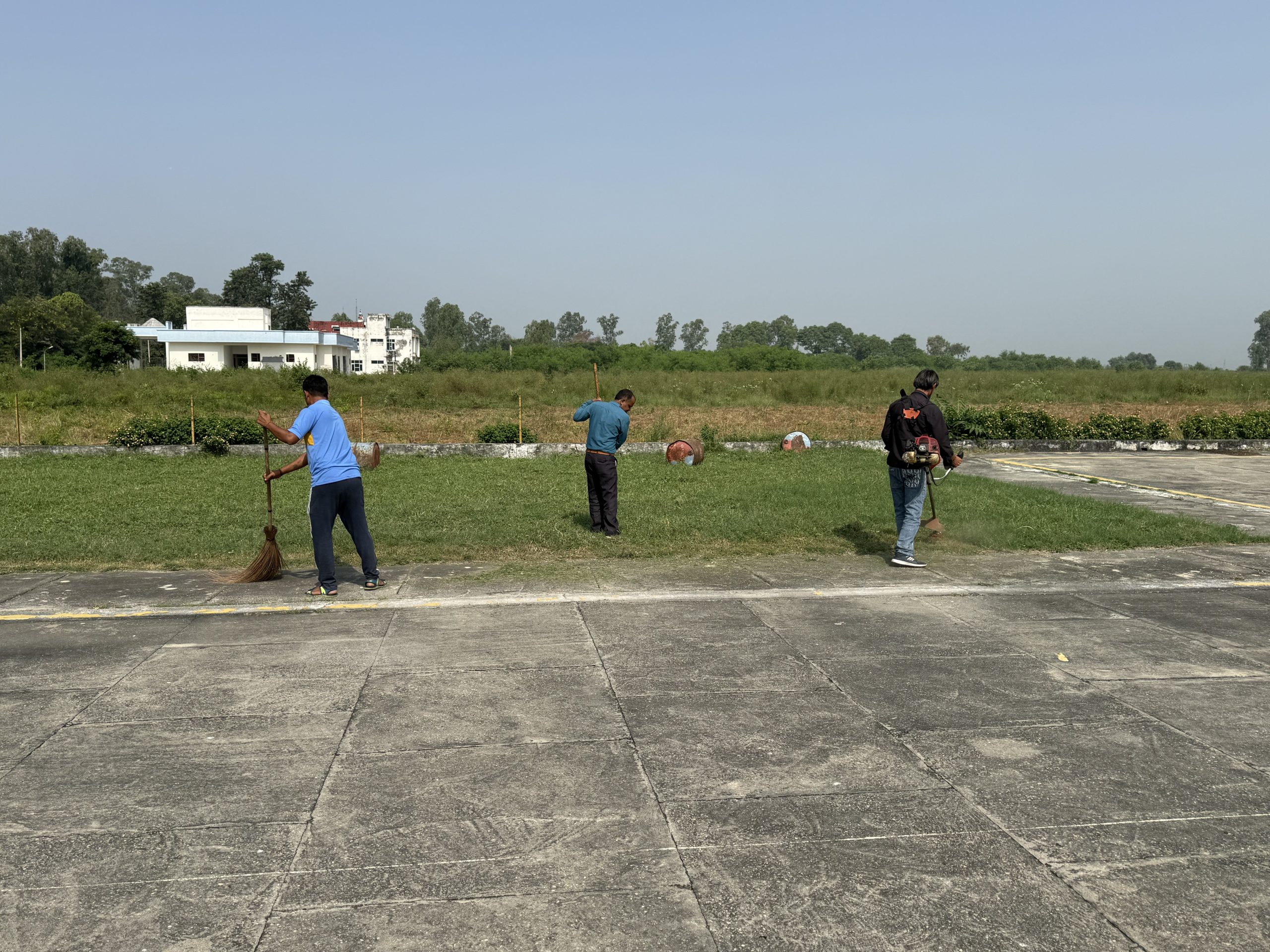 Karnal Airstrip cleaning