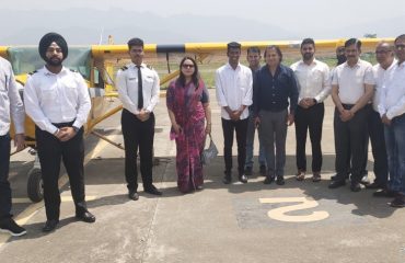 Visit at Pinjore Aerodrome by Commissioner & Secretary