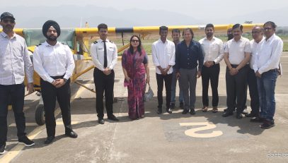 Visit at Pinjore Aerodrome by Commissioner & Secretary