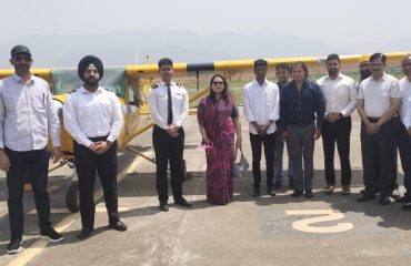 Visit at Pinjore Aerodrome by Commissioner & Secretary CAD