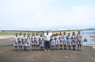 students visit at Pinjore Aerodrome for Sewa Pakhwada