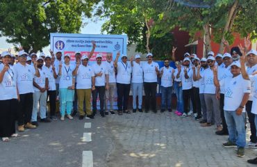Cycle rally organise at airport