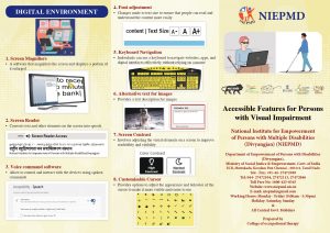 Accessibility features for Visual Impairment