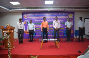 Dignitaries on the dais during Inauguration of World Youth Skills Day 2024