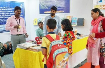 Children visit of NIEPMD stall at the National Book Fair organized by National Book Trust at Pune