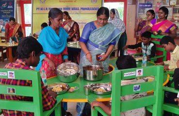 Ms.Anjali Bhawra, Secretary, DEPwD, MSJ&E, Govt.of India inaugurated Noon Meal project of NIEPMD on 12th July 2022