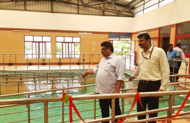 Shri. S. S. Balaji- MLA, Tiruporur, Constituency visits the Hydrotherapy pool