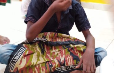 Persons with Visually Impaired taste the food