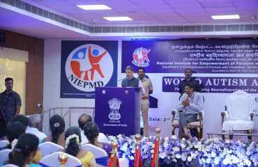 Thiru R N Ravi, Honourable Governor of Tamil Nadu delivering Inaugural address during World Autism Awareness Day 2025