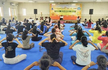 HRD students-Inaugurated the International Yoga Day