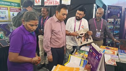 Shri.Rajesh Agarwal, Secretary, DEPwD, MSJ&amp;E visit of NIEPMD stall