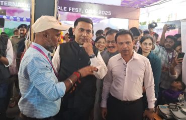 Shri.Pramod Sawant, Hon’ble Chief Minister of Goat visit of NIEPMD stall