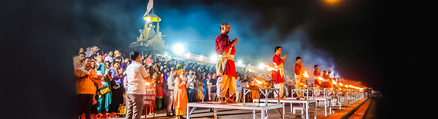 triveni ghat ganga aarti