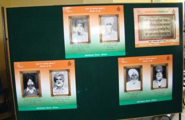 Pics of Freedom fighters in Exhibition panel