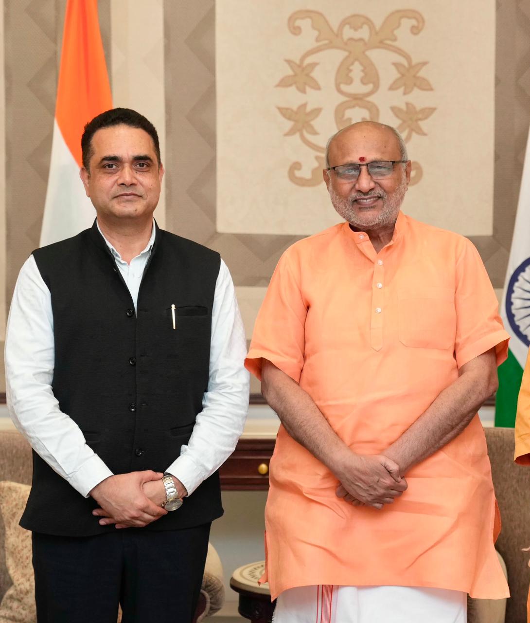 Meeting of Prof. (Dr.) Shahid Akhter Honble Member, NCMEI with Vice President of India Shri C. P. Radhakrishnan