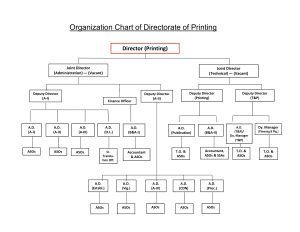 Organization chart – dop-1