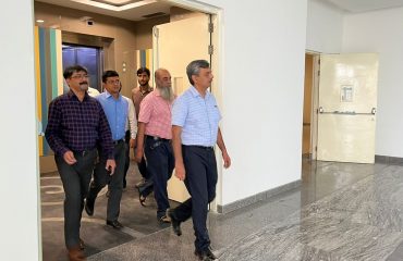 Secretary, MoHUA Sh. Manoj Joshi inspecting GIP, Minto Road, New Delhi