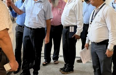 Secretary, MoHUA Sh. Manoj Joshi inspecting GIP, Minto Road, New Delhi
