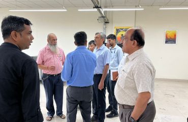 Secretary, MoHUA Sh. Manoj Joshi inspecting GIP, Minto Road, New Delhi