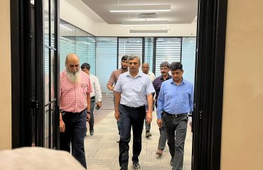Secretary, MoHUA Sh. Manoj Joshi inspecting GIP, Minto Road, New Delhi
