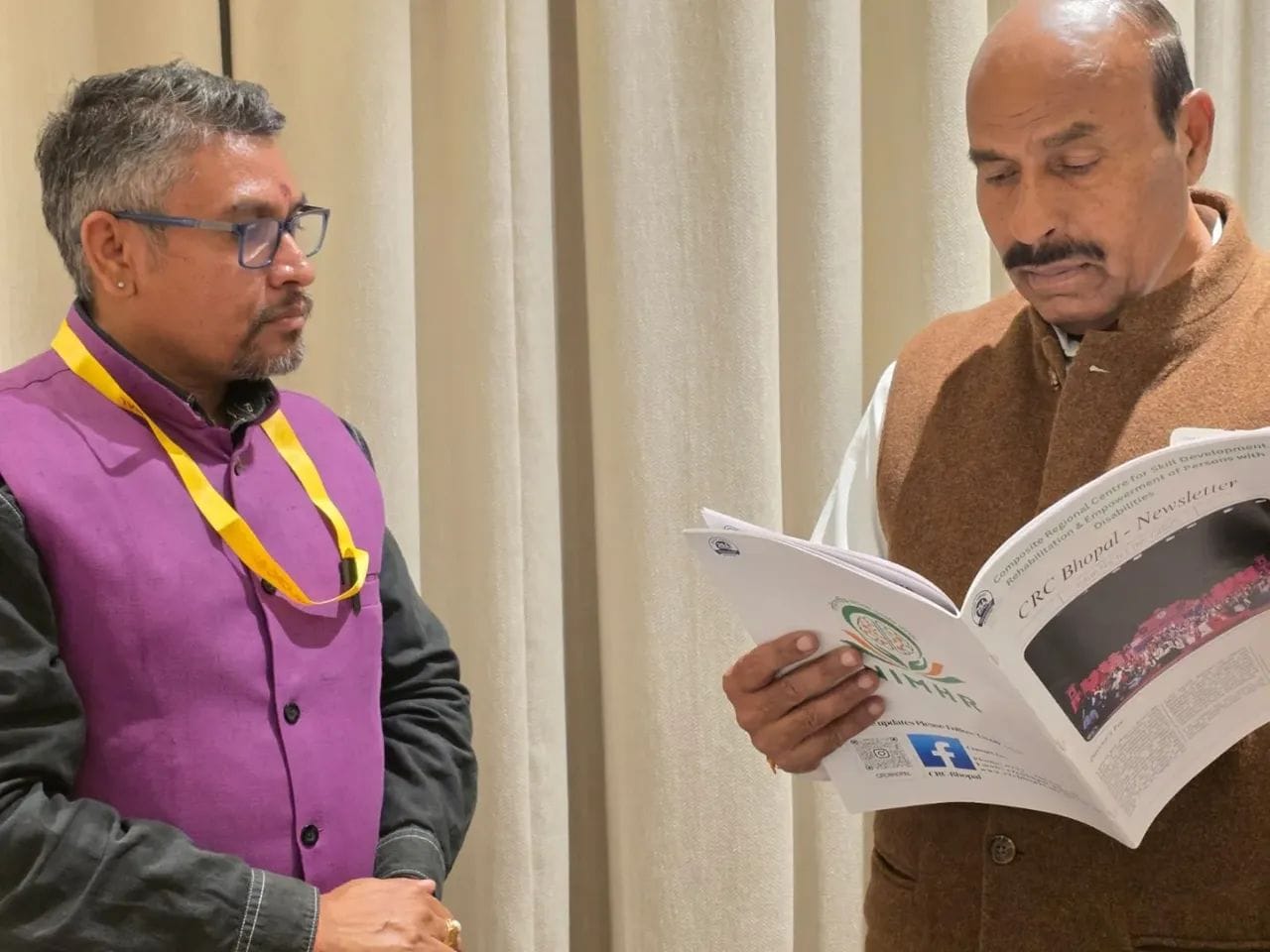 माननीय केंद्रीय कैबिनेट मंत्री डॉ. वीरेंद्र कुमार जी द्वारा दिसंबर माह के न्यूज़लेटर का विमोचन