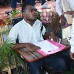 PwD beneficiary at the Divyang Kalyan Vibhag Divyanganchya Dari