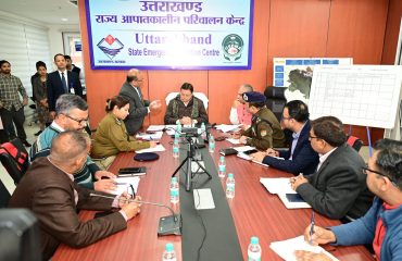 Online meeting with Pushkar Singh Dhami