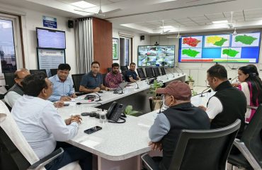 Chief Secretary Reviews Rainfall Situation at SEOC, USDMA (4)