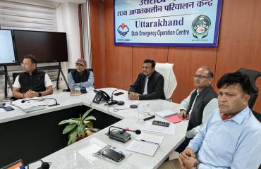 Chief Secretary Reviews Rainfall Situation at SEOC, USDMA