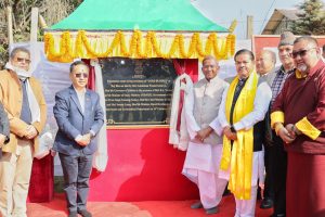 foundation stone-laying ceremony for the upcoming Buddha statue at Raj Bhavan premises