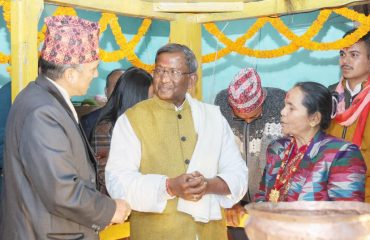 Hon’ble Governor attended the Shri Vaweeshya Maha Puran (Katha) at Sang Byang,