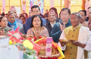 Hon’ble Governor attended the Shri Vaweeshya Maha Puran at Sang Byang