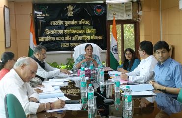 Chairperson of RCI chairing the 96th Executive Committee Meeting with Member Secretary and other members at the RCI headquarters.