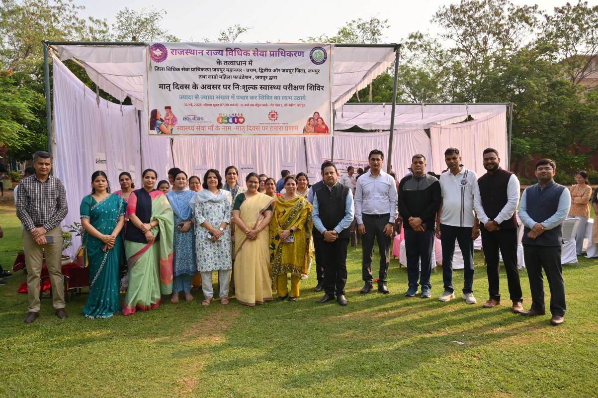 Free Health Checkup Camp organized under the aegis of RSLSA on the occasion of Mother's Day at Central Park, Jaipur