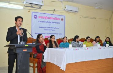 Debate competition organized by RSLSA on the occasion of International Women's Day at University of Rajasthan