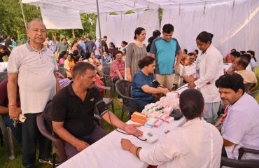 Free Health Checkup Camp organized under the aegis of RSLSA on the occasion of Mother's Day at Central Park, Jaipur