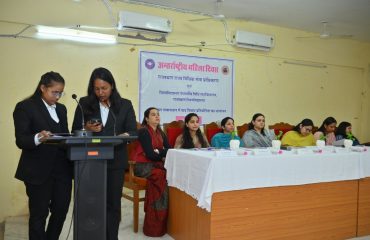 Debate competition organized by RSLSA on the occasion of International Women's Day at University of Rajasthan
