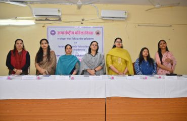 Debate competition organized by RSLSA on the occasion of International Women's Day at University of Rajasthan