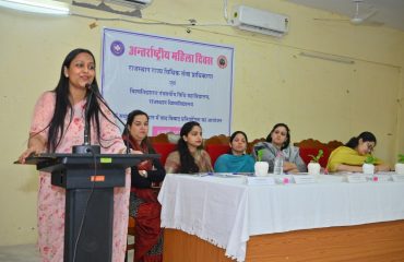 Debate competition organized by RSLSA on the occasion of International Women's Day at University of Rajasthan