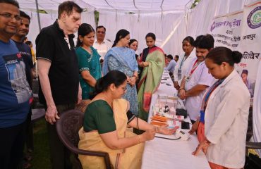 Free Health Checkup Camp organized under the aegis of RSLSA on the occasion of Mother's Day at Central Park, Jaipur