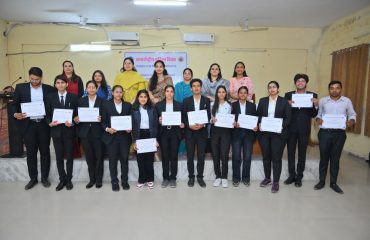 Debate competition organized by RSLSA on the occasion of International Women's Day at University of Rajasthan