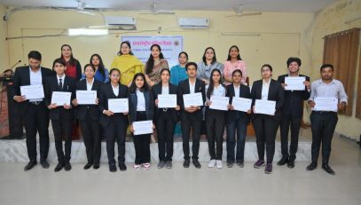 Debate competition organized by RSLSA on the occasion of International Women's Day at University of Rajasthan