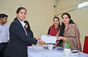 Debate competition organized by RSLSA on the occasion of International Women's Day at University of Rajasthan