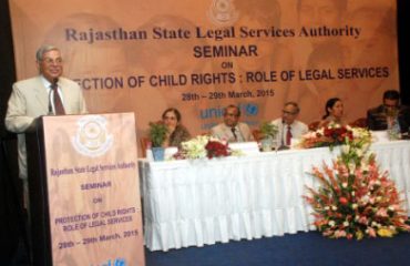 State Level Seminar on Protection of Child Rights : Role of Legal Services (28-29 March, 2015)