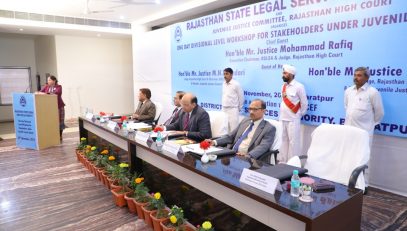 One Day Divisional Level Workshop For Stakeholders Under Juvenile Justice System Organised on dated 25.11.2018 at Bharatpur