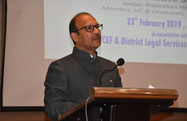 One Day District Level Consultation For Stakeholders Under Juvenile Justice System Organised on dated 23.02.2019 at Jaisalmer